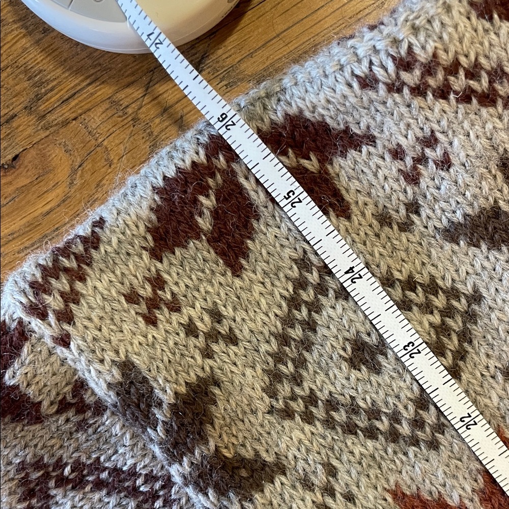 Dale of Norway Vintage Nordic Pattern Cardigan Sweater - Rust & Brown Tones NWT - Picture 13 of 13